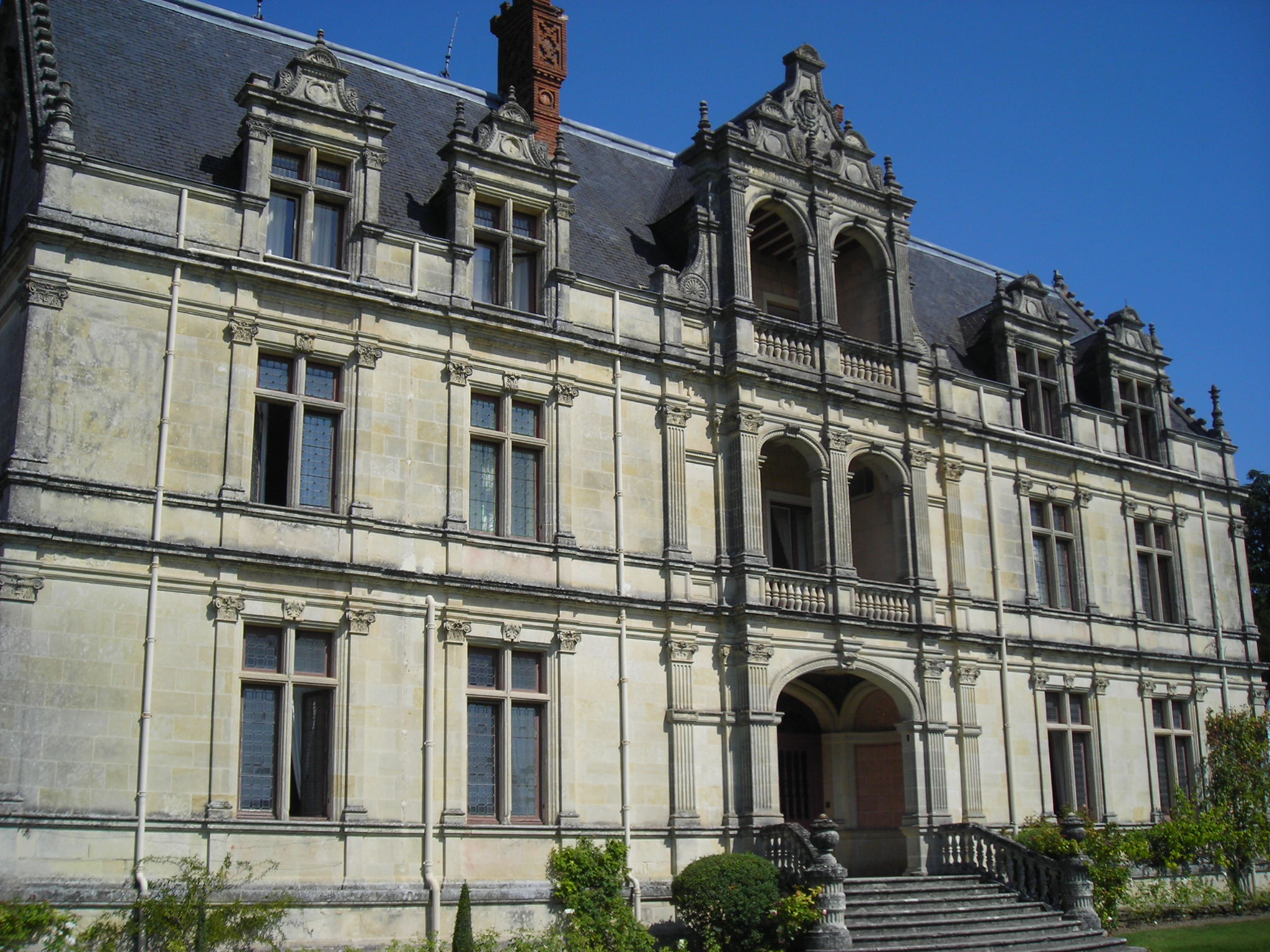 Château de la Bourdaisière — château à Montlouis-sur-Loire, Indre-et-Loire, façade, inscrit mh