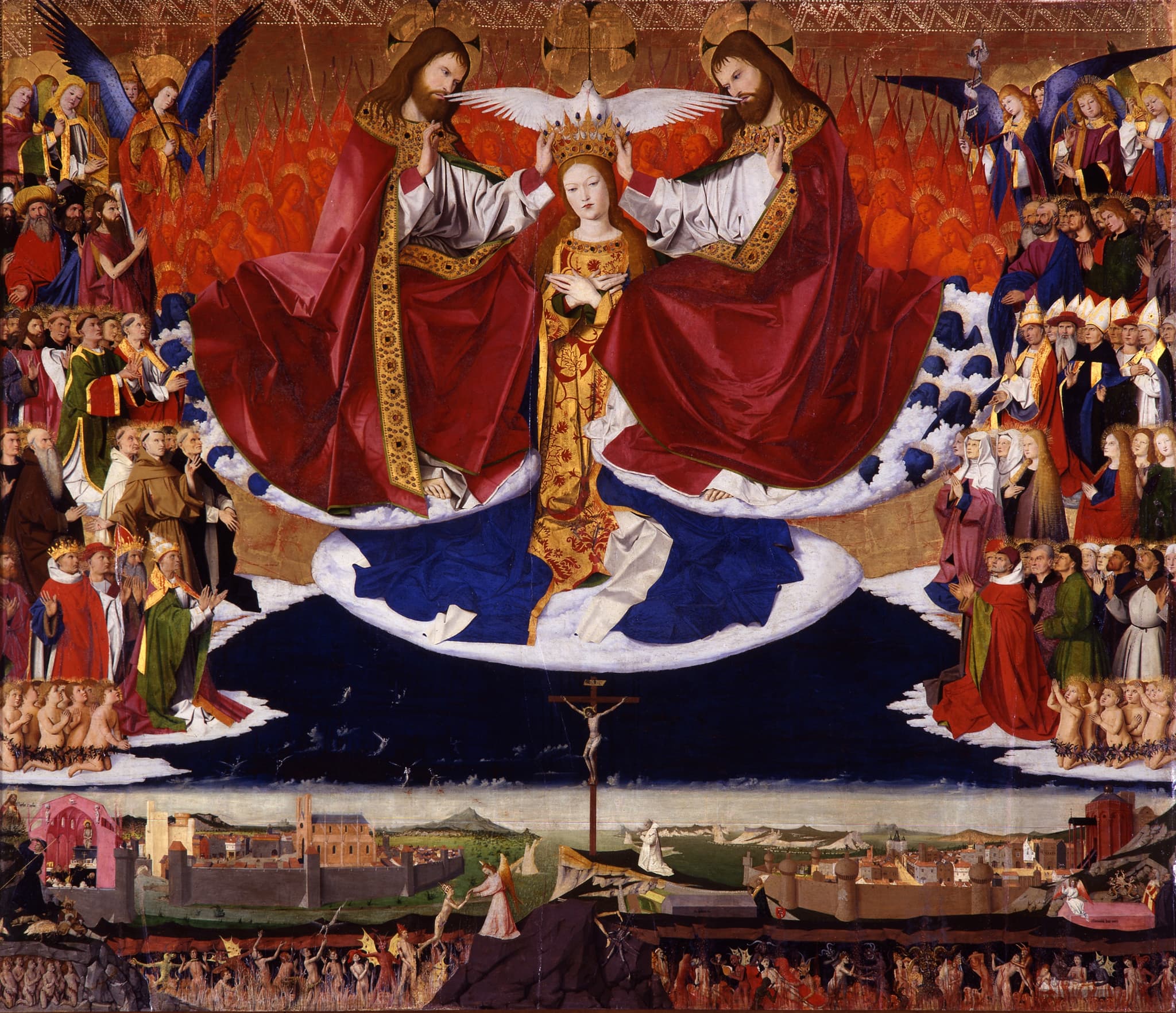 Couronnement de la Vierge — Retable de Villeneuve-lès-Avignon